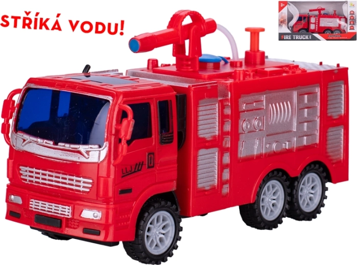 Διαδραστικό πυροσβεστικό όχημα με μηχανισμό αδράνειας και σωλήνα νερού 19 cm