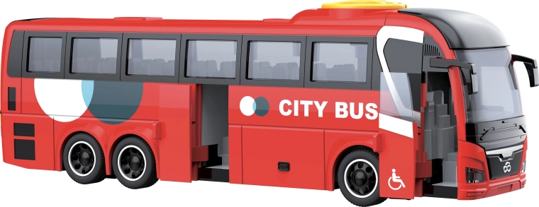 City Service Car αστικό λεωφορείο 1:16 κόκκινο