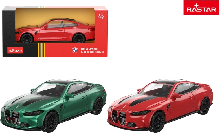 Μεταλλικό αυτοκινητάκι Rastar BMW M4 CS 1:43 κόκκινο - 1 τεμάχιο