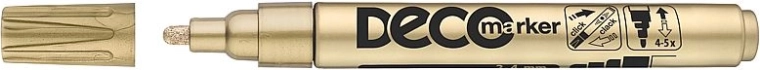 Μαρκαδόρος ICO Deco χρυσός 2–4 mm