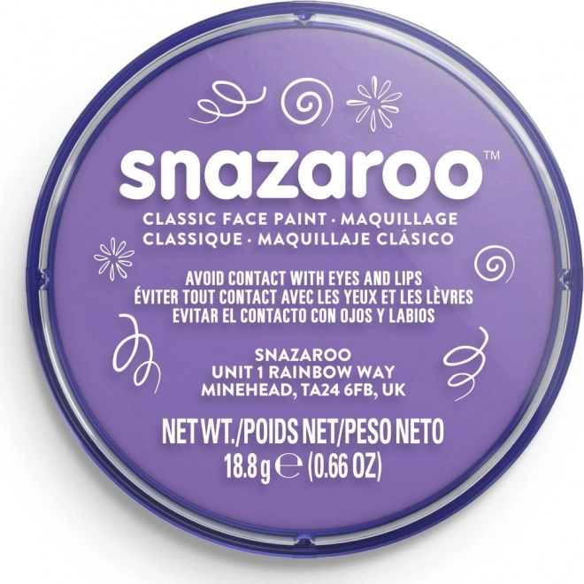 Snazaroo χρώμα προσώπου ανοιχτό μωβ 18 ml