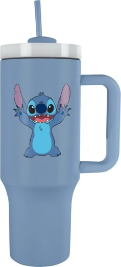 Ταξιδιωτική κούπα με καλαμάκι Lilo and Stitch μπλε 1200 ml