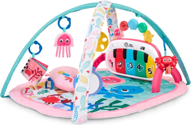 Baby Einstein βρεφικό χαλάκι δραστηριοτήτων 4 σε 1 Kickin' Tunes Jellyfish Jamboree