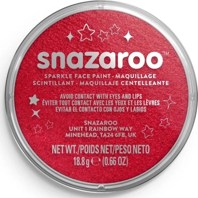SNAZAROO Γκλίτερ Κόκκινη Μπογιά Προσώπου 18ml