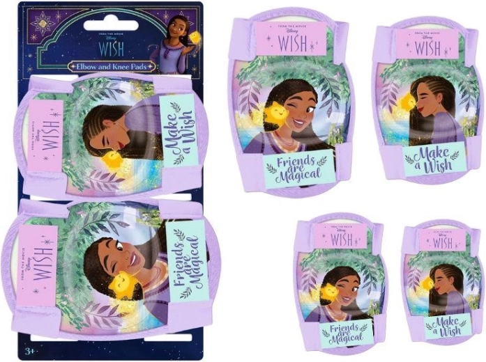 Σετ προστατευτικών γονάτων και αγκώνων Disney Wish - 4 τεμ.