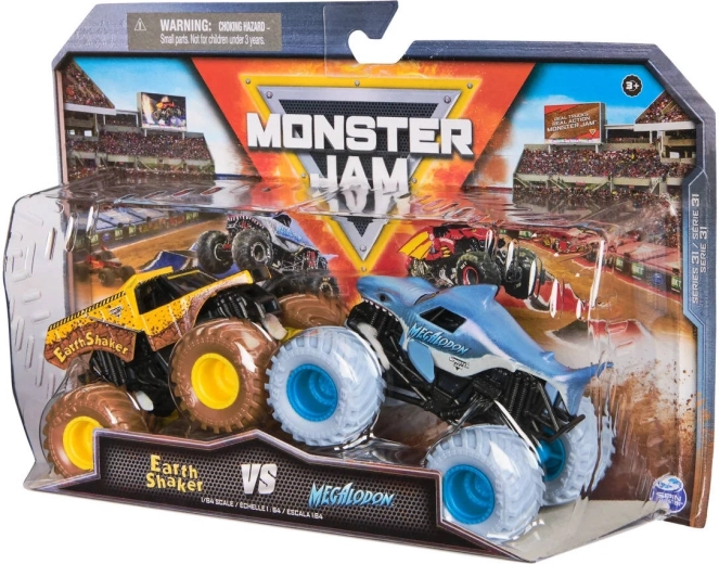 Δύο μοντέλα Monster Jam στη συσκευασία