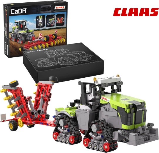 Κατασκευαστικό σετ CaDA τρακτέρ CLAAS XERION 5000 TRAC TS με ερπύστριες 1:32 (1336 τεμάχια)