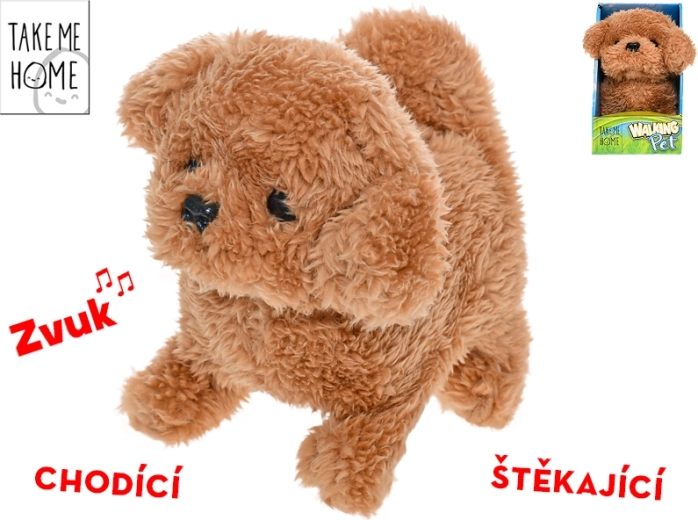 Διαδραστικό λούτρινο σκυλάκι Take Me Home 15,5 εκ.