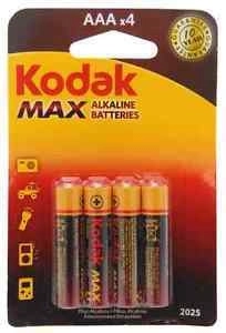 Kodak Alkaline Max AAA αλκαλικές μπαταρίες 1,5 V, 4 τεμ.