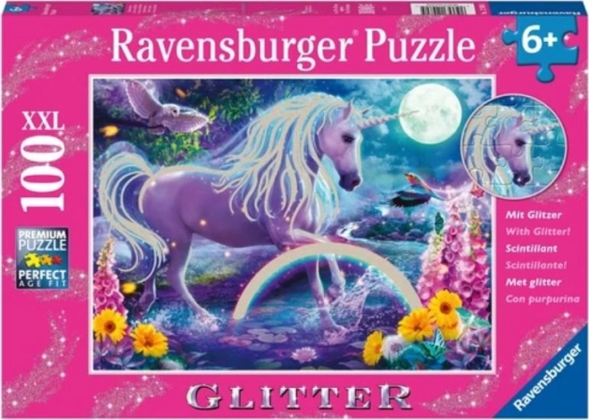 Παζλ Ravensburger με λαμπερό μονόκερο 100 κομμάτια