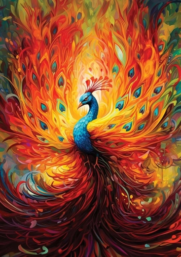 Παζλ Πολύχρωμο παγώνι 1500 κομμάτια ART PUZZLE