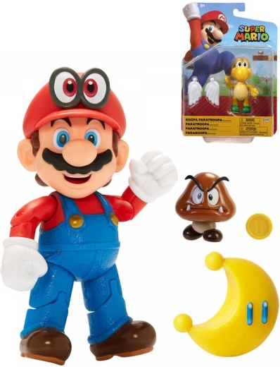 Nintendo Super Mario φιγούρα 10 cm με αξεσουάρ - 1 τεμάχιο