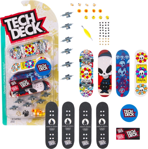 Tech Deck Paris 2024 σετ 4 mini fingerboard
