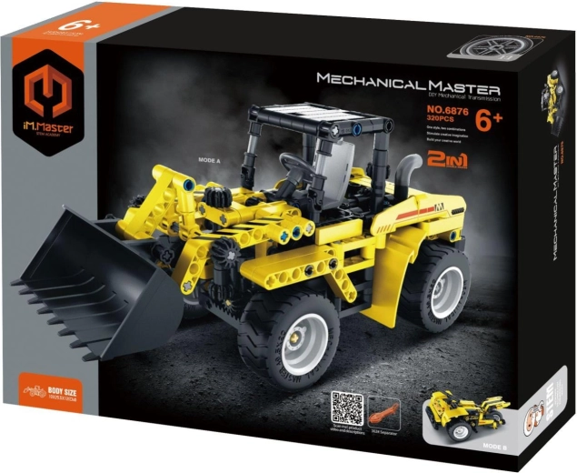 Κατασκευαστικό σετ Mechanical Master 2σε1 – κατασκευαστικός φορτωτής και μοτοσικλέτα, 320 τεμάχια