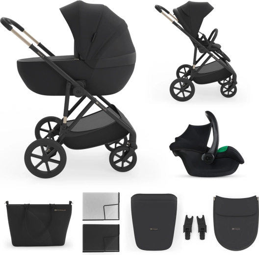 Kinderkraft συνδυαστικό καρότσι 3σε1 Prime 3 dark green