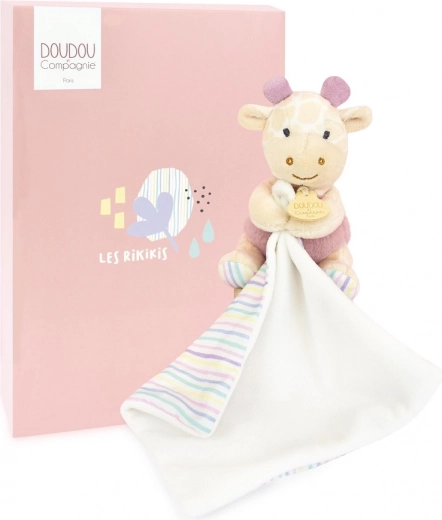 Doudou λούτρινο ζωάκι με κουβερτούλα 11 cm