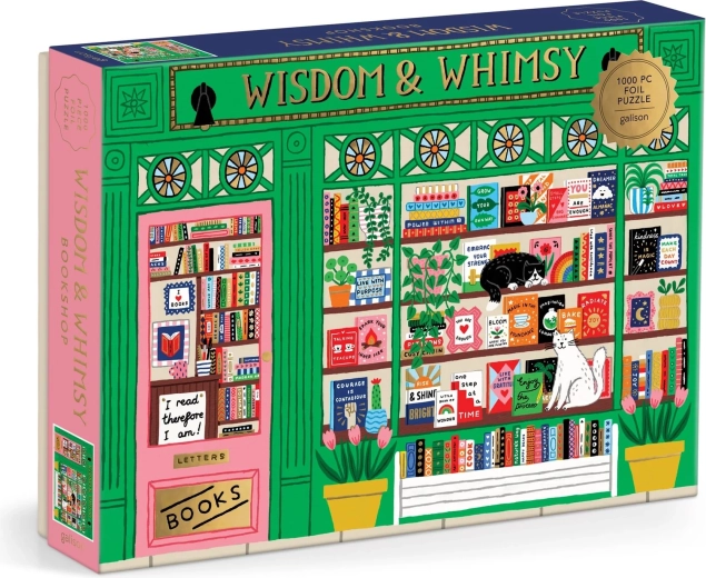 Μεταλλικό παζλ Βιβλιοπωλείο Wisdom & Whimsy 1000 κομμάτια GALISON