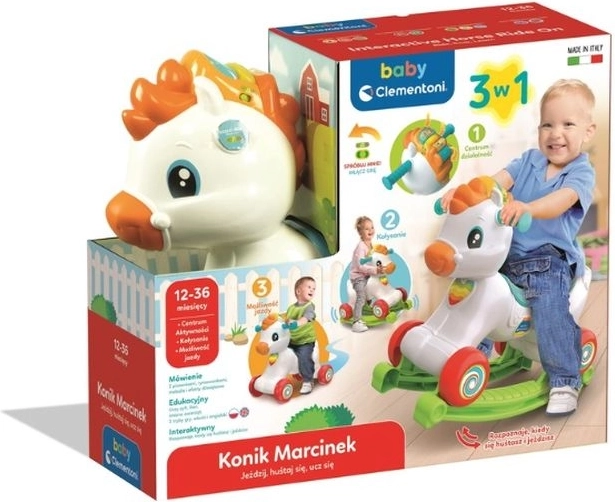 Διαδραστικό αλογάκι Marcinek 3 σε 1 CLE BABY