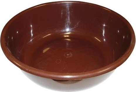 Πλαστική λεκάνη 42,5 cm καφέ