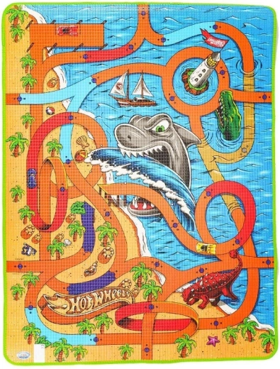 Πίστα αγώνων Hot Wheels με θαλάσσιο θέμα