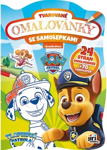 Ομαλόβιβλο με σχήματα Paw Patrol με αυτοκόλλητα