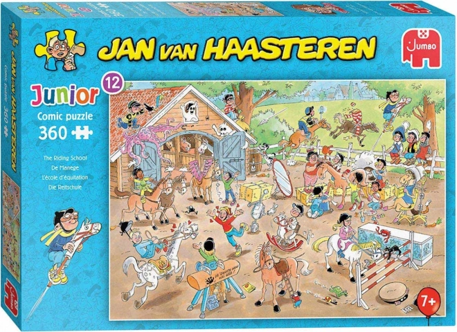 JUMBO παζλ Jan van Haasteren Junior: ιππική σχολή, 360 κομμάτια