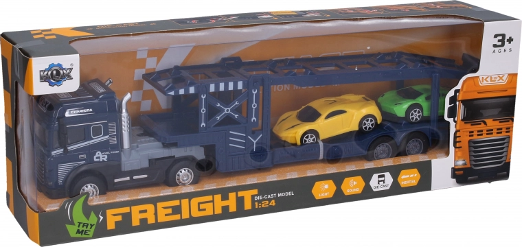 Μεταλλικός τράκτορας μεταφοράς αυτοκινήτων με μηχανισμό αδράνειας 42 cm με φως και ήχο