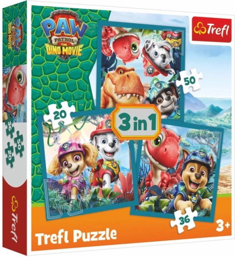 Παζλ 3 σε 1 Tlapková patrola Paw Patrol Dino Movie Νησί των Δεινοσαύρων