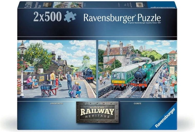 Παζλ Ravensburger Railway Heritage αρ. 1: Oakworth & Corfe 2×500 κομμάτια