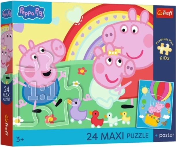 Παιδικό παζλ Maxi PremPlus Kids Świnkowe dni - 1 τεμάχιο