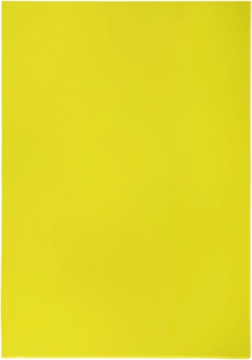 Διαφανής θήκη A4 L PVC κίτρινη