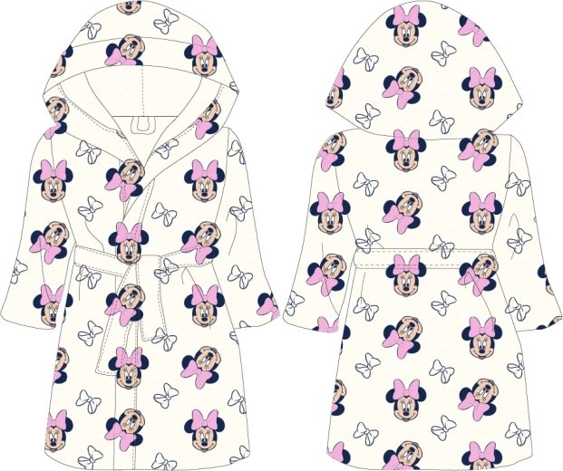 Παιδικό μπουρνούζι Disney Minnie Mouse για κορίτσια (98–128 cm) - 1 τεμάχιο