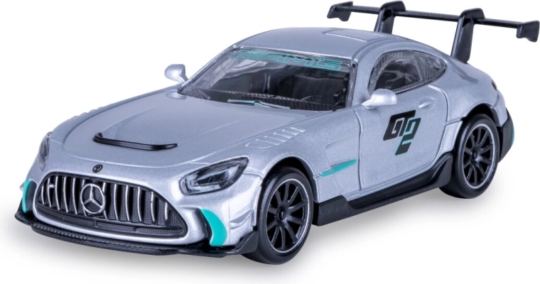 Μεταλλικό μοντέλο Mercedes-AMG GT2 σε κλίμακα 1:43, ασημί