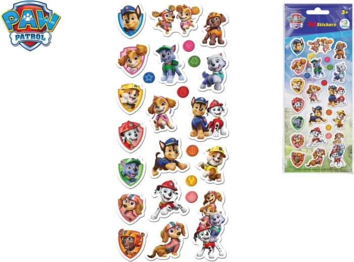 Σετ 3D αυτοκόλλητων Paw Patrol