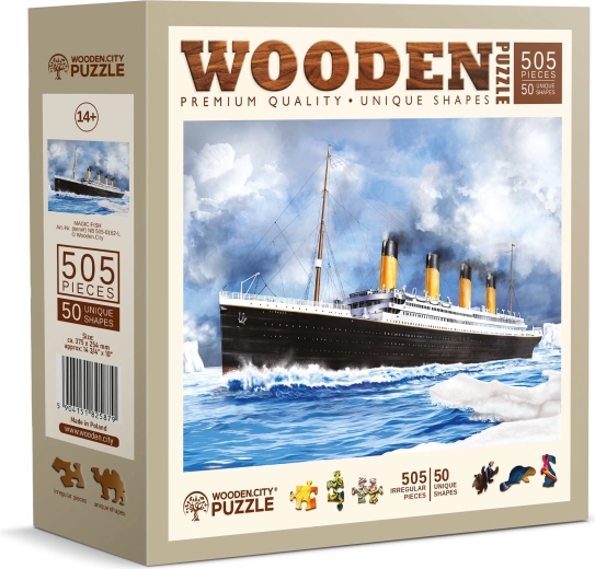 Ξύλινο παζλ Titanic 505 κομμάτια WOODEN CITY