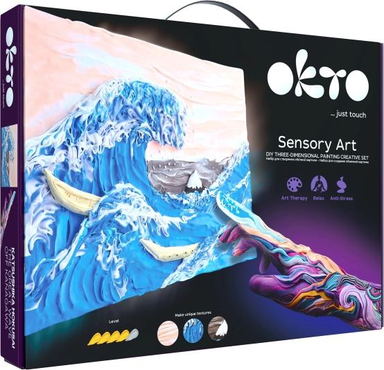 Okto Sensoty Art καλλιτεχνικό σετ Η Μεγάλη Κύμα στα ανοιχτά της Καναγκάβα 30 × 40 cm