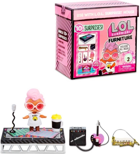 L.O.L. Surprise! Furniture σετ μουσικού φεστιβάλ με κούκλα και αξεσουάρ - 1 τεμάχιο