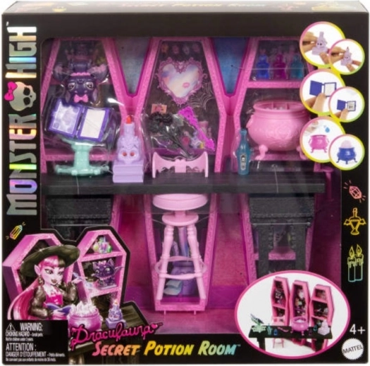 Διασκεδαστικό σετ Monster High Draculaura - Μυστικό δωμάτιο ελιξιρίων