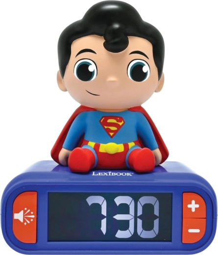 Ξυπνητήρι Lexibook SUPERMAN με φωτιζόμενη φιγούρα
