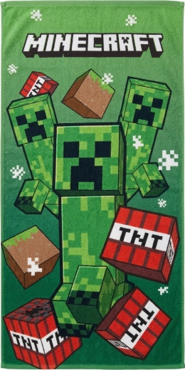 Παιδική πετσέτα-παρεό Minecraft Creeper & TNT που στεγνώνει γρήγορα - 1 τεμάχιο