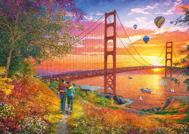 Παζλ Περίπατος προς τη γέφυρα Golden Gate 2000 κομμάτια