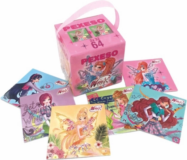 Akim παιχνίδι μνήμης (pexeso) σε κουτάκι με κορδέλα Winx Club (64 κάρτες)