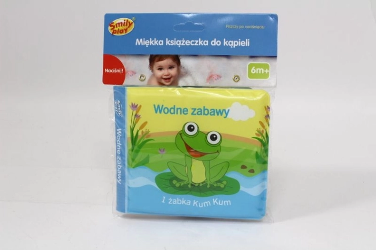 SmilyPlay μαλακό βιβλιαράκι μπάνιου που τσιρίζει με ζωάκια