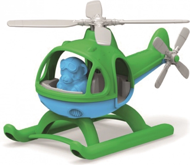 Ελικόπτερο Green Toys με αρκουδάκι πιλότο