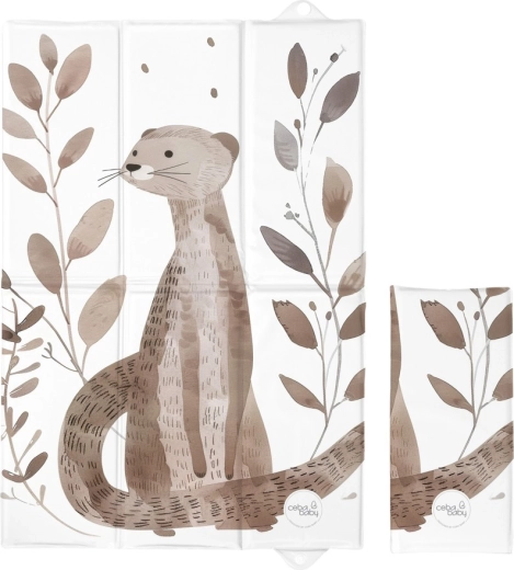 Ceba Baby φορητό στρωματάκι αλλαξιέρας Basic Clever Otter 60 × 40 cm