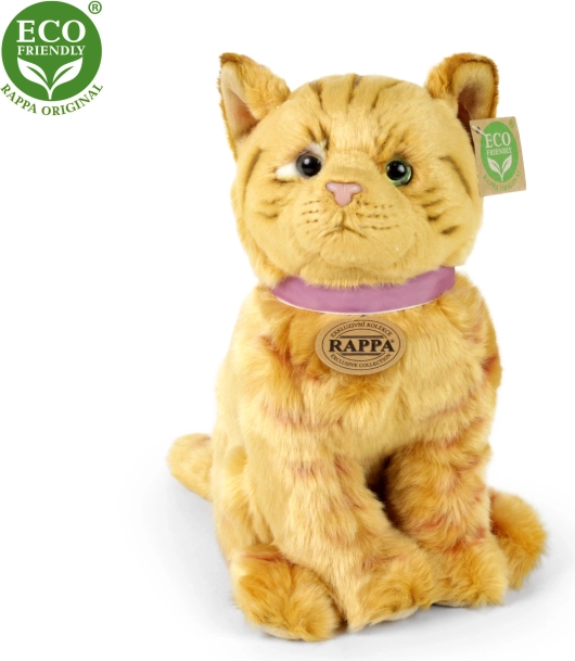 Rappa Λούτρινη καφέ γάτα 25 cm οικολογική