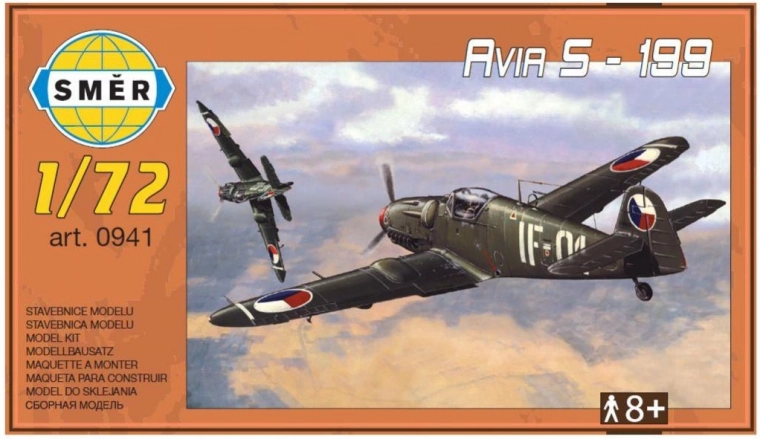 Πλαστικό μοντέλο αεροπλάνου AVIA S-199 1:72