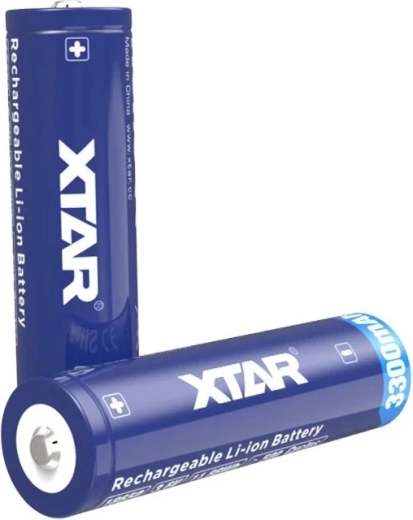 Επαναφορτιζόμενη μπαταρία XTAR 18650 Li‑ion 3,6 V 3300 mAh με προστασία - 1 τεμάχιο