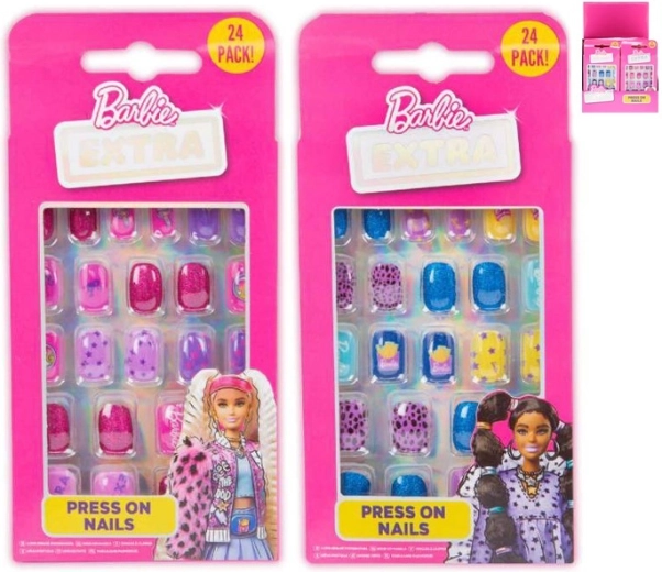 Σετ αυτοκόλλητων νυχιών BARBIE για παιδιά