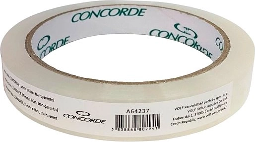 Κολλητική ταινία CONCORDE 15 mm × 66 m, διαφανής